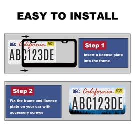 1pcs Mountain License Plate Frame for Women,Natural Pine Forest Mountain Horizon Landscape car Decorative tag Frames Girly,Blue Botanical License Plate Cover Holder for Vehicle with car Keychain tag