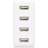 Sanwa Supply ACA-IP54W USB Charger, 4 Ports, Total 6A, Can