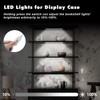 JUSJUBR Display Cabinet Lights, LED Shelf Lighting with Memory Function,