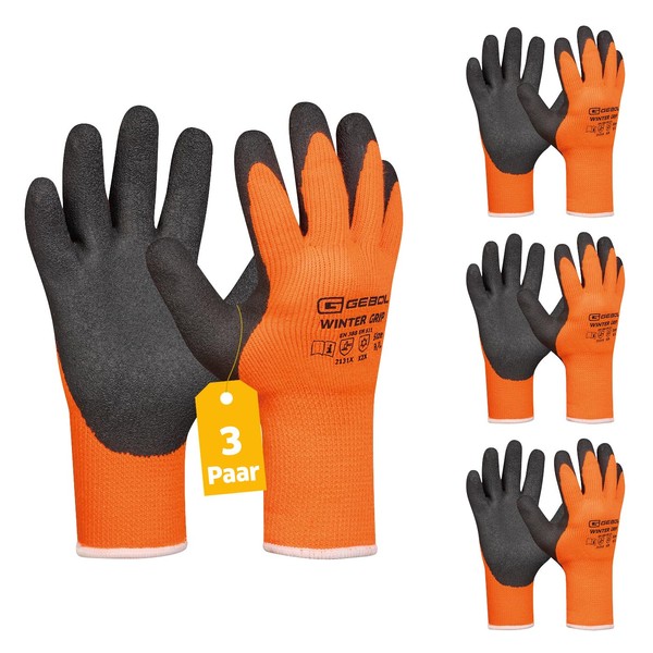 Gebol - Winter Grip Thermal Work Gloves with Waterproof Coating