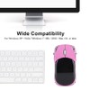 Optical Mouse Mouse, High-Precision Mini Bluetooth Mouse with Receiver Compartment,