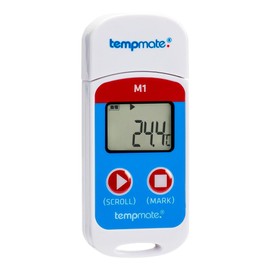 Multiuse Temperature Data Logger (Pack of 2) Used for Vaccine Box, Food Industry, Pharma Industry, Transport Along with Calibration Certificate Model: Tempmate M1