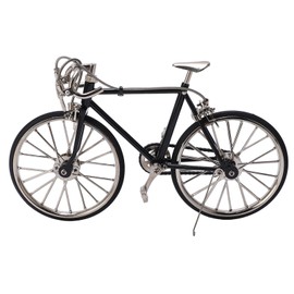 Bicycle Model Vivid Design DIY Decorative 12x19.5cm/4.7x7.7in Alloy Material Miniature Toys Bike for Birthday Gifts