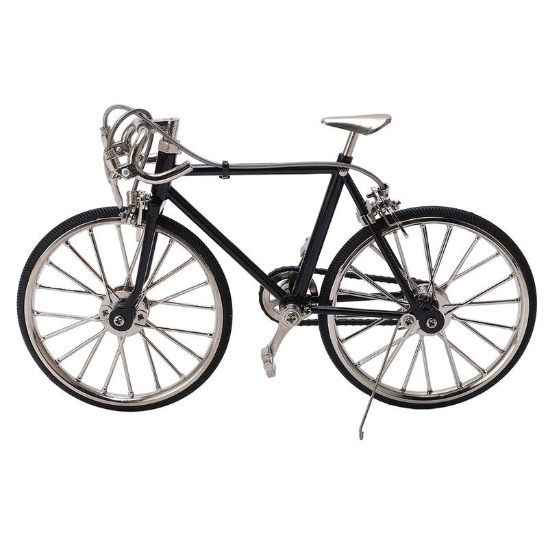 Bicycle Model Vivid Design DIY Decorative 12x19.5cm/4.7x7.7in Alloy Material Miniature