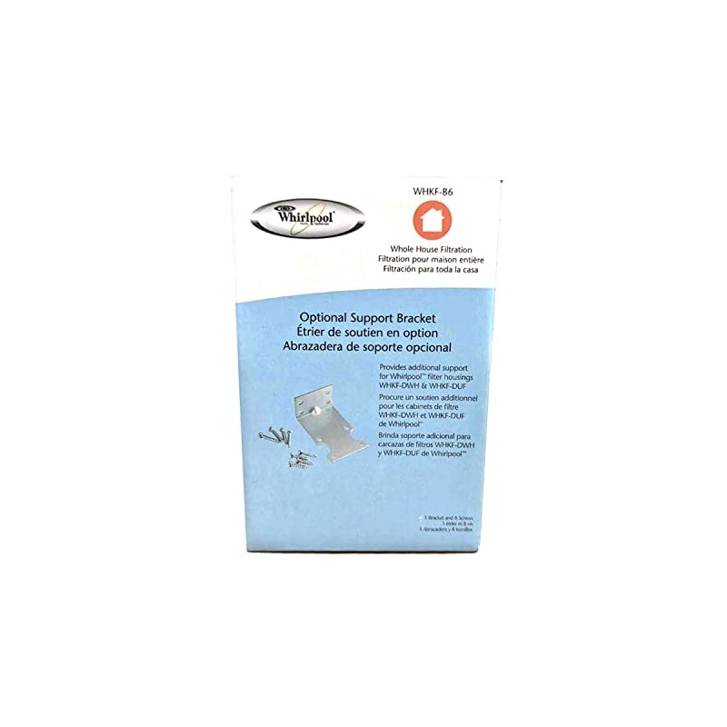 Whirlpool Mounting Brackets for Water Filter Housings #WHKF-B6, Compatible with
