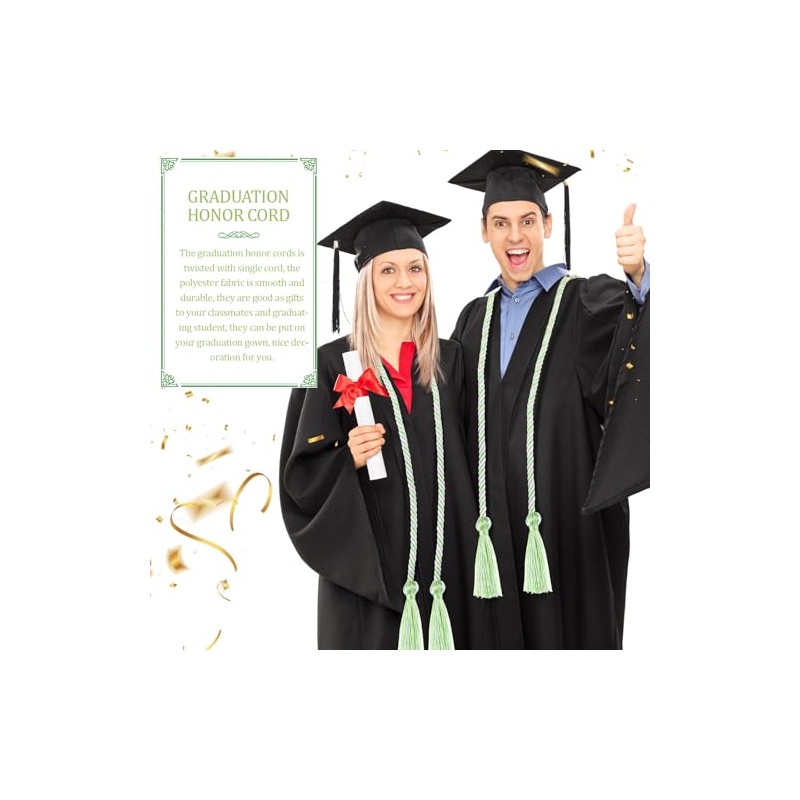 WILLBOND Honor Cord Graduation Tassel Honor Cord for Grad Days
