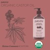 PURA D'OR 16.9 Oz ORGANIC Castor Oil (GLASS BOTTLE) 100%