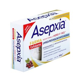 ASEPXIA Farma Exfoliante Jabón en Barra, Limpieza profunda sin puntos negros, destapa poros y elimina puntos negros, Para piel mixta con imperfecciones, Barra de 100g