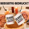 Sarkasmus Sarkastisch Tasse Geschenk Lustige Geschenkidee Sorry Hab Nicht Zugehört