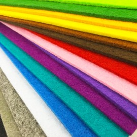 flic-flac 3mm 20cmx30cm Super Thick Felt Nonwoven Fabric DIY Craft Work Patchwork Sewing Mixed Color