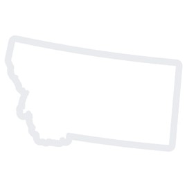 Montana State Outline Track Map Style - 6" x 3.9" - Vinyl Decal Sticker MT