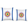 Assyrian infinity Chaldean Flag Throw Pillow, 16x16, Multicolor
