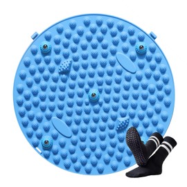 Acupressure Point Mat, Acupressure Board, Diameter 14.6 inches (37 cm), Foot Massage, Foot Pressure Point, Foot Mat, Acupressure Mat, Ergonomic Acupressure Pad, Exercise, Massage, Relax Foot, Foldable