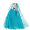BJDBUS Blue Clothes Trailing Wedding Dress with Veil for 11.5