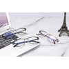 CRGATV 3-Pack Reading Glasses for Men Blue Light Blocking Metal