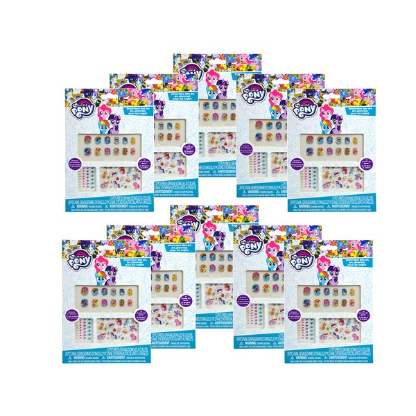 12 Pack, My Little Pony Nails Stickers & Art- Party Favors / Goody Bag