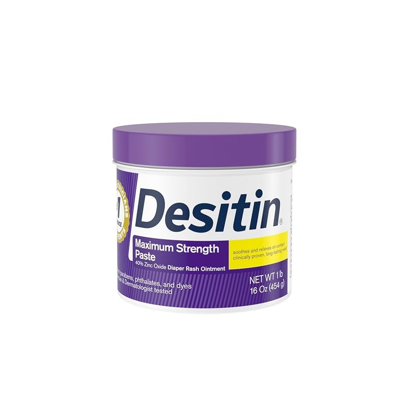 Desitin Diaper Rash Paste Maximum Strength, 16-Ounce Jar