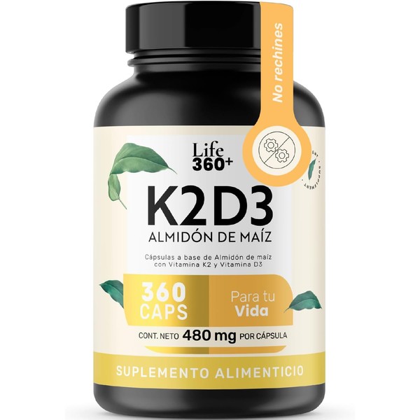 LIFE 360+ Vitamina K2 y D3 400 UI | 360