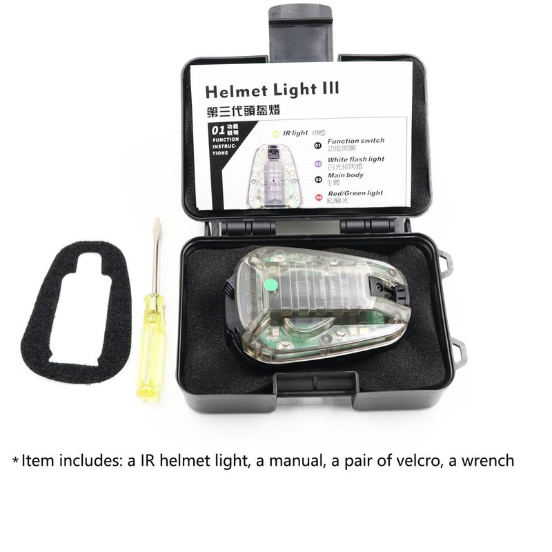 Jmtac Tactical IR Strobe Helmet Light Military Identification Light with