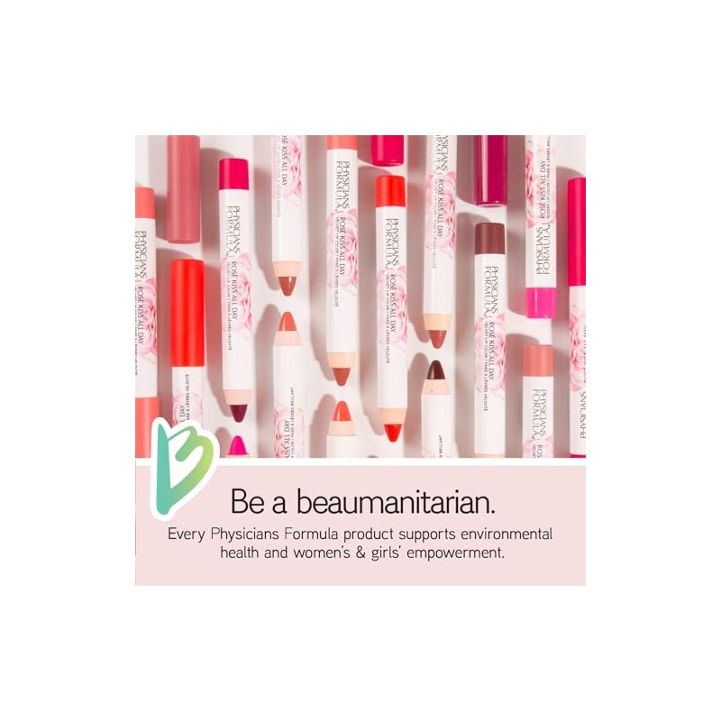 Physicians Formula Rosé Kiss All Day - Pintalabios de terciopelo,