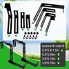 Leinuosen 8 Pcs Adjustable Window Boxes Brackets Planter Box Bracket