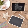 Mini Chalkboard Signs, 20 Pack Small Wooden Chalkboard Labels with