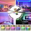 42 Inch Ceiling Fans with lights,RGB Low Profile Ceiling Fan