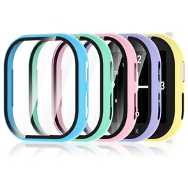 Hianjoo 5*Stück Hülle mit Schutzfolie Kompatibel mit Xplora X6 Play, Rundum-Abdeckung PC Displayschutz Hülle, Schutzhülle Kompatibel mit Xplora X6 Play