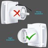 4inch Wall Mounted Fan, 55CFM Bathroom Exhaust Fan w/Check Valve,