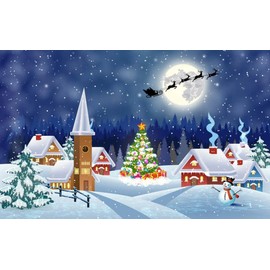 QDS Christmas Village 1000 Pieces Festive Christmas Jigsaw Puzzle for Adults & Kids, Multicolor