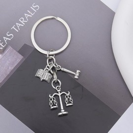 Lawyer Keychain Gifts for Men Women Law Book Charm Keychain for Best Lawyer Encouragement Gifts for Lawyers Appreciation Birthday Gifts for Law School Student Farewell Gift for Students