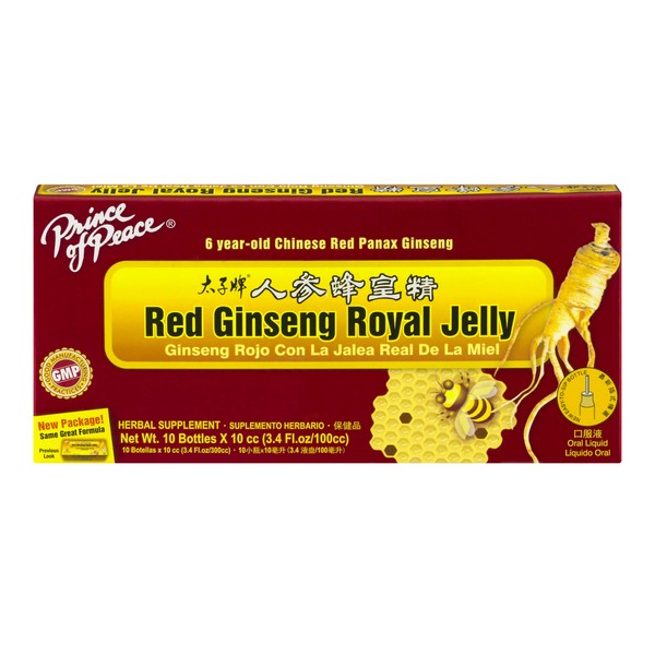 PRINCE OF PEACE Red Ginseng Royal Jelly, 10 CT