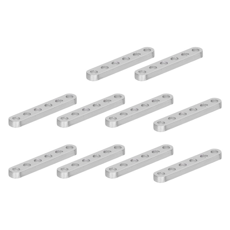 10pcs Flat Straight Braces Fixing Aluminum 4 X 8mm Connect