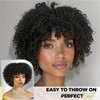 Hanne Fashion Short Curly Afro Wig With Bangs for Women