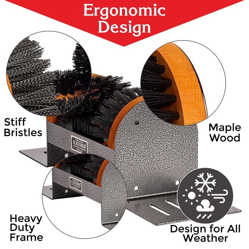 Scrusher Big Boot Cleaner - Extra Wide Heavy Duty Boot