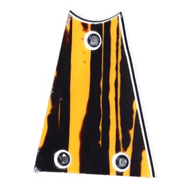 Focket Truss Rod Cover Plate, Guitar Truss Rod Cover Unique Pattern 3 Hole Design Triangular Simple Installation Plastic for Replacement