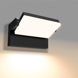 ALUSSO® 20W/40W/55W LED Flood Lights Outdoor, 360° Rotatable Outdoor Wall Light, Warm/Natural/Cool White Exterior Lighting Fixtures, Security IP65 Waterproof Wall Pack Lights, Yard, Black