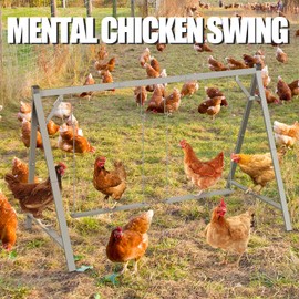 Chicken Perches with Swing, Chicken Roosting Bars for Coop Accessories, Activity Play Toys for Pet's Health & Happy