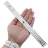 LUORNG Comic Tool Three-Hole Stainless Steel Ruler for Paper Fixation