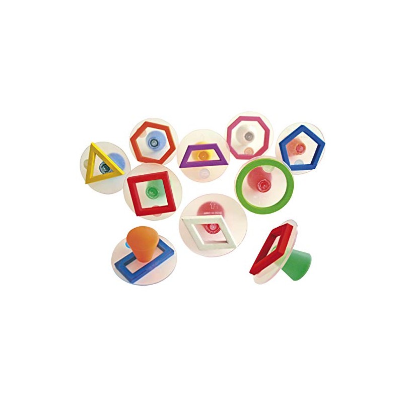 Eduplay 220033 Giant Stamp Geo Outline 10 Pcs.'' Shapes, Figures,