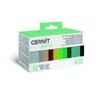 Cernit CEASS004C - Set of 12 Colours Oven Hardening Polymer