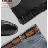 BULLIANT Men's Belt,Reversible Belt Adjustable For Gift Men 1.25”-Cut For