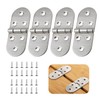 Pack of 4 180 Degree Hinges Folding Round Folding Hinge