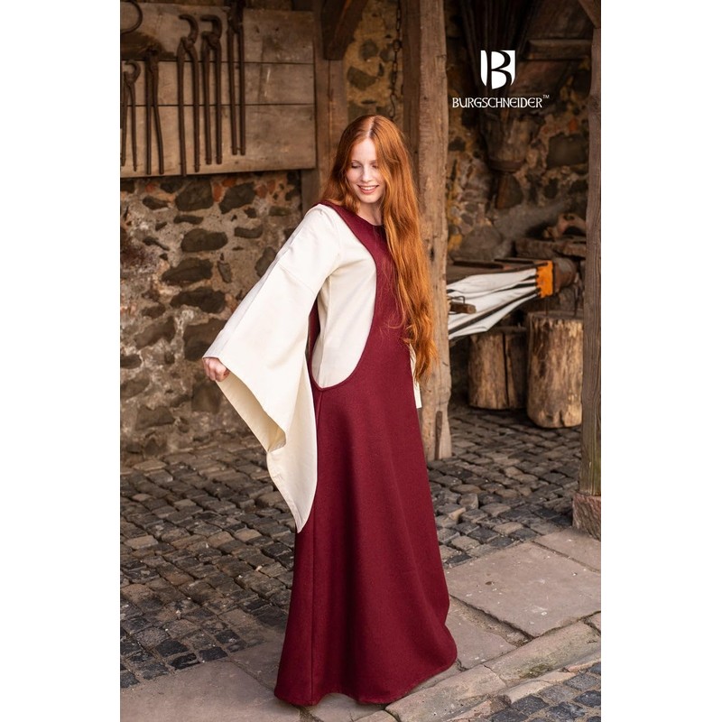 Medieval Castle Cutter Surcot Albrun – Red - Asymmetric 3xl