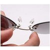 Morpheus Style Sunglasses, Rimless/Smoke Lens