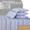 RUVANTI 6 Pcs Cotton Sheets - 100% Natural Cotton Soft,
