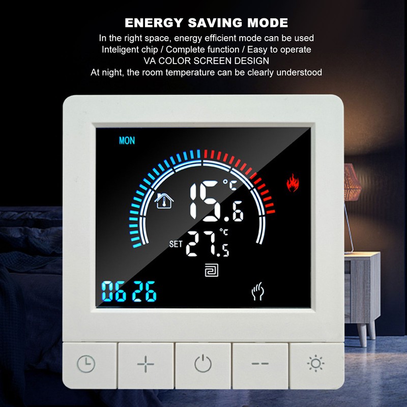 Programmable Smart Thermostat Electric Heating Smart Thermostat Digital LCD Display