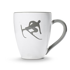 GMUNDNER KERAMIK Toni Breakfast Cup Max Capacity: 0.3 Litres Grey Tableware, Handmade in Austria
