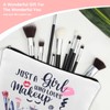 Sisadodo Makeup Tool Storage Bag for Women Just A Girl