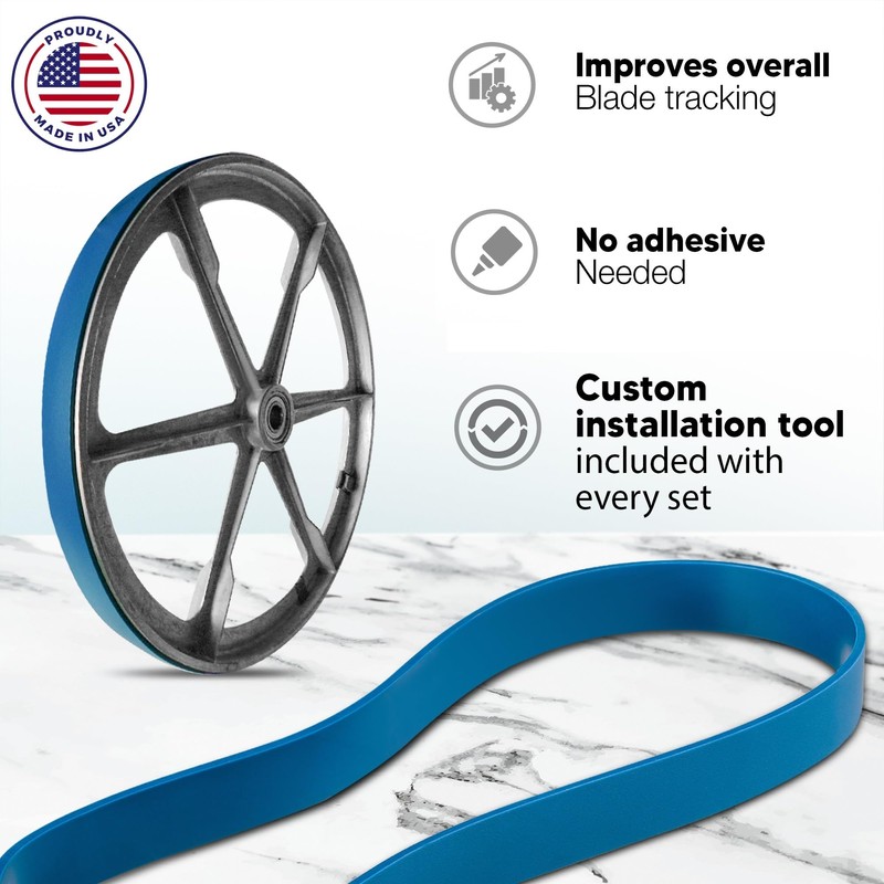 Urethane Band Saw Tires - Set of 3 - fits